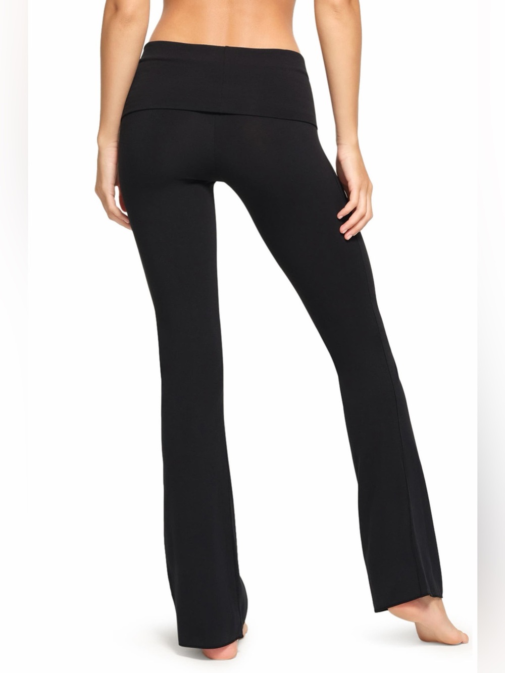 SKIMS Stretch Cotton Jersey Foldover Pants - Picture 9 of 9